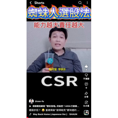 選股妙招?富總揭秘“彼得帕克”都知道的商業大祕寶:CSR! 選股妙招?富總揭秘“彼得帕克”都知道的商業大祕寶:CSR!